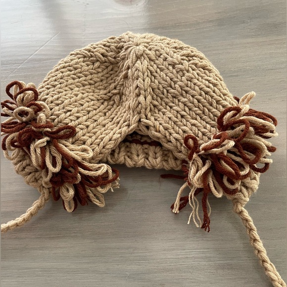 Newborn Baby Crochet Knitted Lion Costume photography Set 0-3 months - Picture 5 of 5